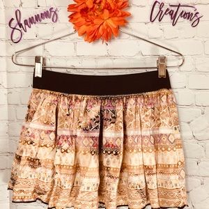 🍄 Handmade Bleached Flowing Mini Skirt 🌻